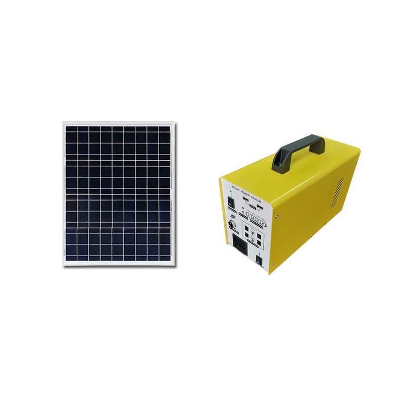 12v20ah便携式太阳能发电系统 户外电源照明家用控制箱220V/110V