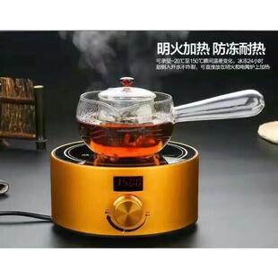 直销新款小青柑煮茶壶泡茶花茶壶过滤带盖侧把壶木把煮茶器木耙功