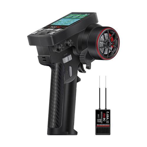 HOTRC现货CT-10B 8B彩屏10通道RC模型遥控器车船用陀螺仪金属手轮