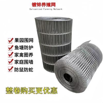 镀锌铁丝网围栏防护网养殖鸡鸽舍围网兔笼材料鸟笼网片阳台钢丝网