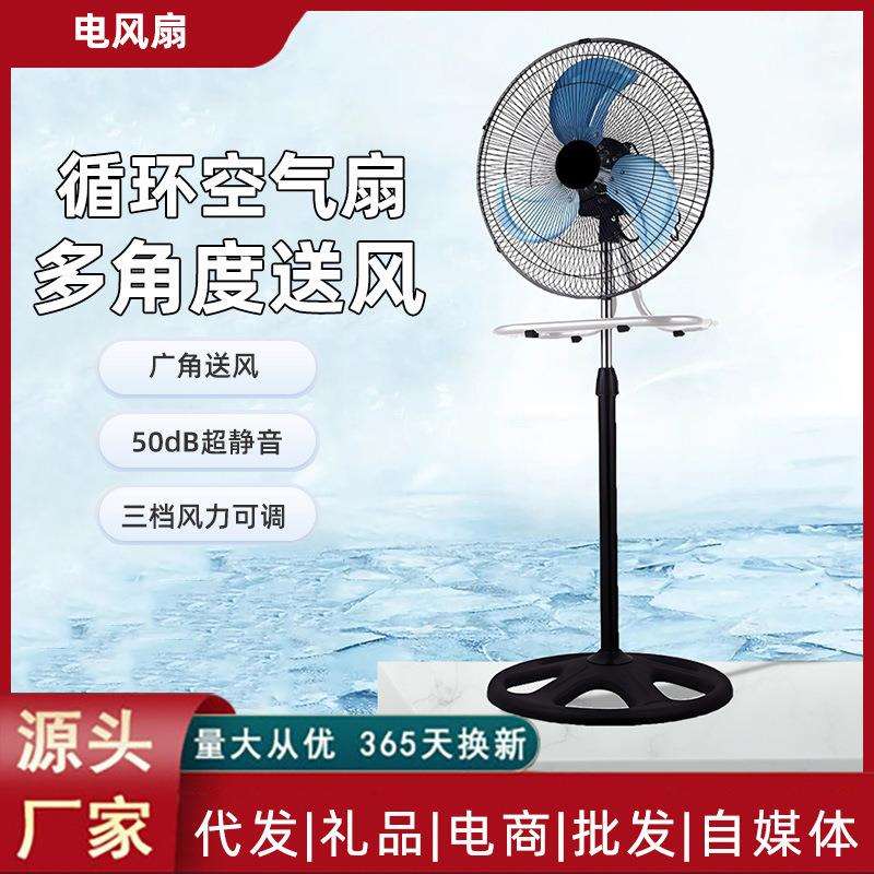 三合一风扇落地扇立式摇头电风扇家用风大无声三合一铝叶风扇