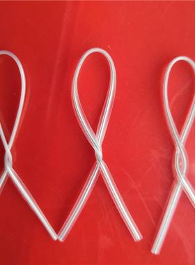 PE环保0.45双扁 2.5mmmm厂家直销扁形数据线耳机绑带带铁丝扎线