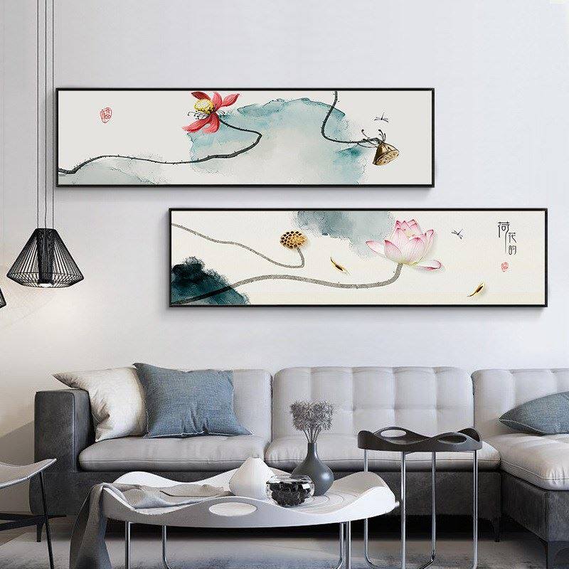 床头画挂画现代简约卧室装饰画新中式客厅沙发背景墙温馨北欧壁画
