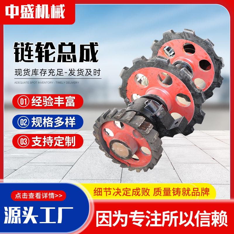 提升机链轮总成工业NE系列不锈钢链轮双排煤矿刮板机链轮组图片