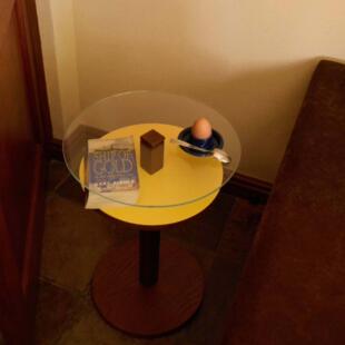 GASKA FONO Side Table 实木双层边几玻璃彩色小桌子茶几装饰