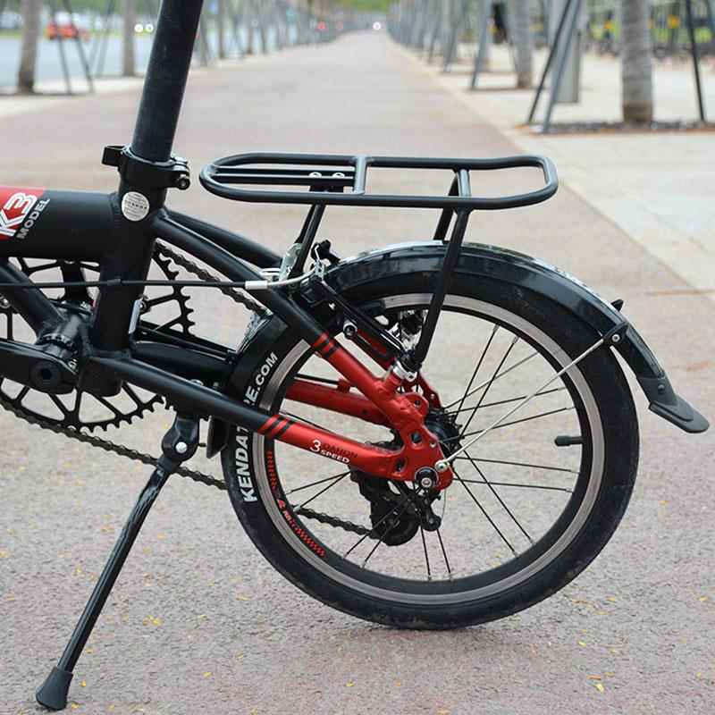 适用大行折叠自行车货架K3PULS碟刹BYA41214/16寸V刹铝合金后尾架