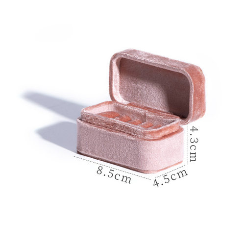 mini跨境批发上品绒布便携首饰箱