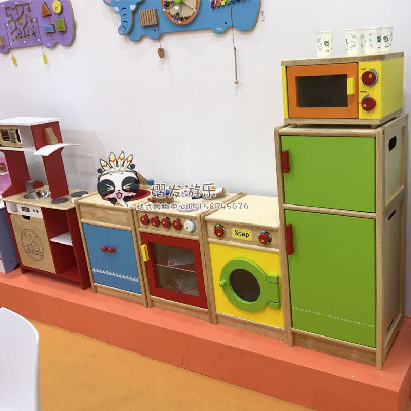 幼儿园仿真木制儿童厨房玩具套装仿真厨具女孩过家家做饭煮饭玩具