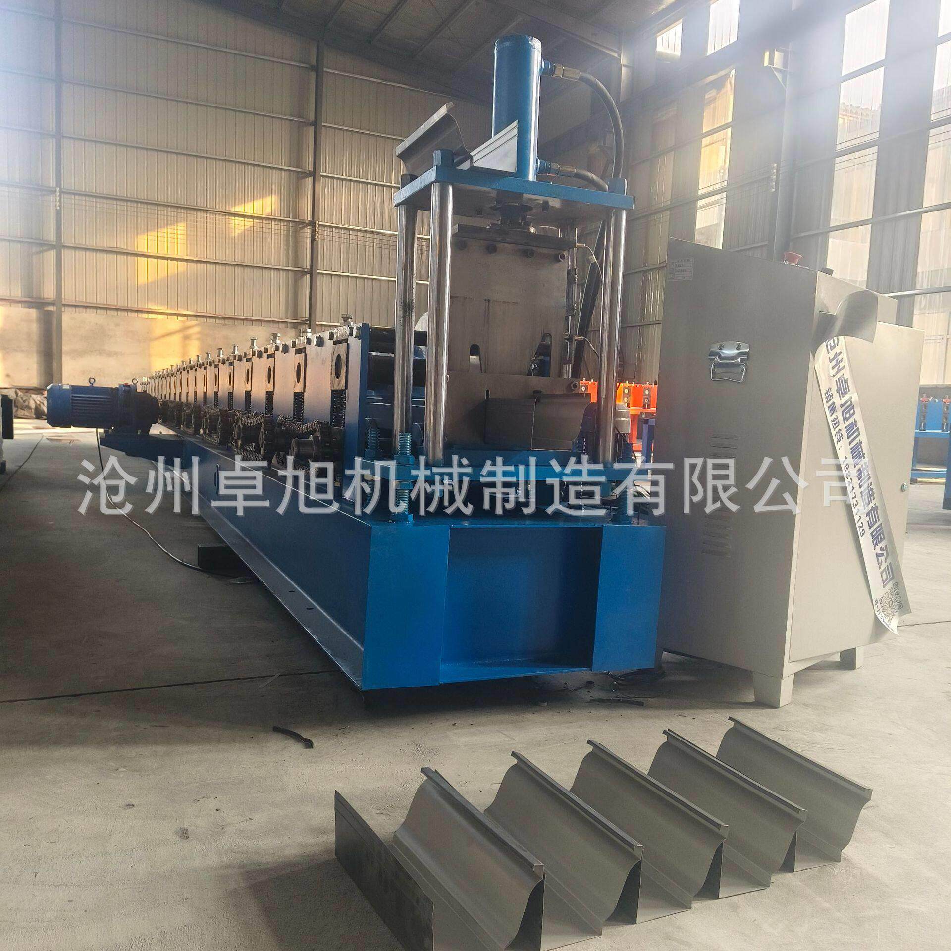 落水槽设备加厚加长版水槽成型机 屋顶天沟冷弯成型机 彩钢异型机