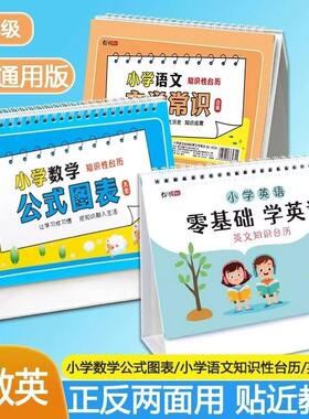 Primary School Math and Chinese Idioms Formula Chart Collect