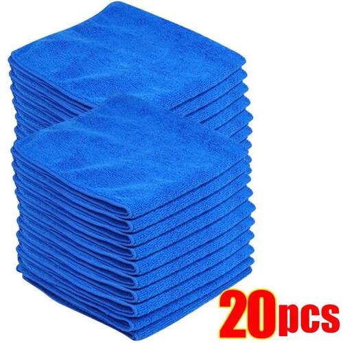 20/10PCS Car Cleaning and Washing Square Towel Super Absorbe