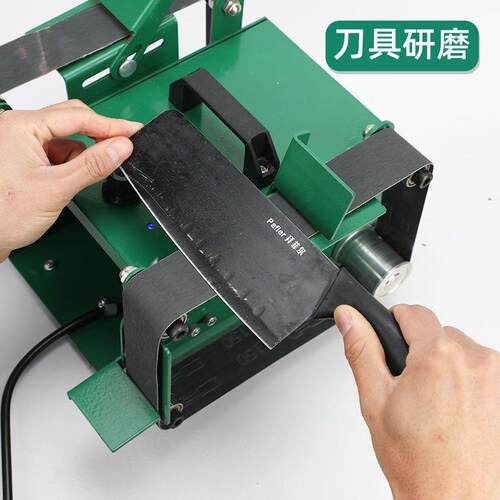 双头电动砂带机抛光机1850瓦磨刀机神器磨刀器工业级台式打磨机