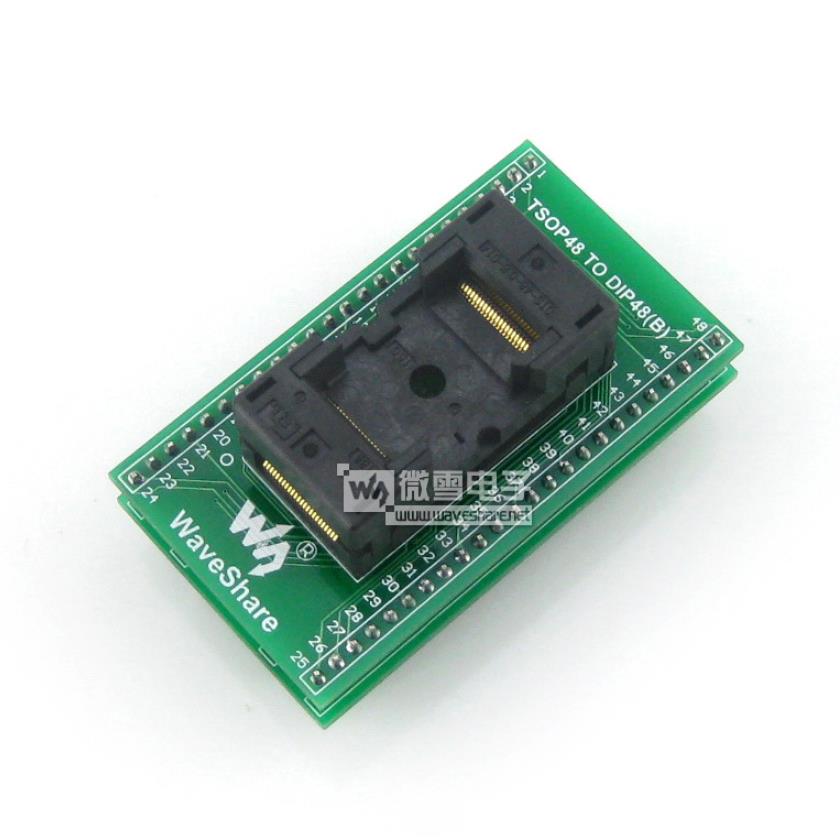 TSOP48转DIP48编程座IC引脚间距0.5mm测试座OTS-48-0.5-014