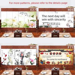 藤简约中式隔墙客厅2025新的可移动折叠卧室块隔断滑动屏障