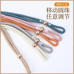 客厅扣环绑饰扎束带装 轻奢高档珍珠窗帘绑带一对装 饰配件绑绳挂钩