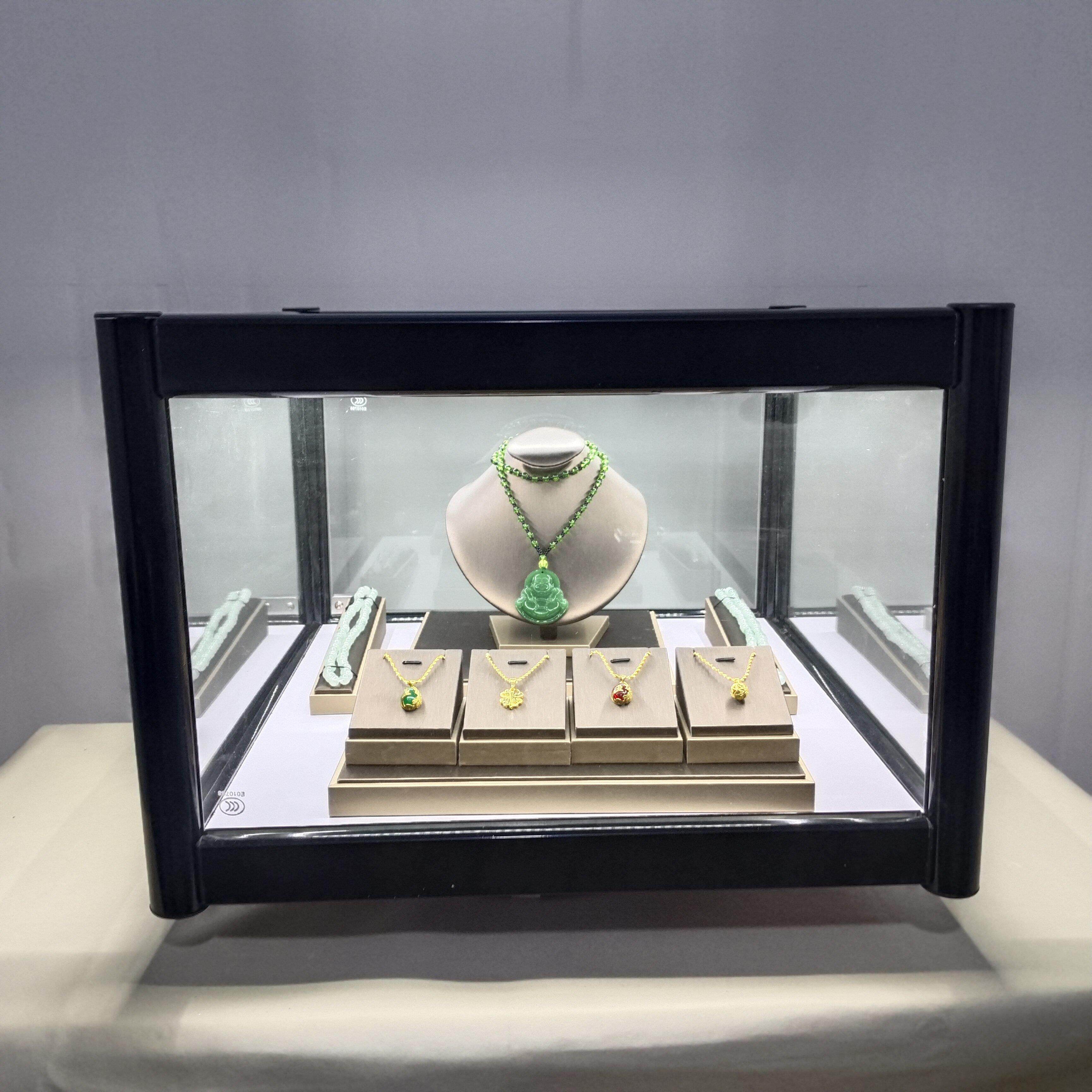 珠宝古董玻璃展示柜防尘小型桌面台面柜台手表眼镜首饰展柜可定制