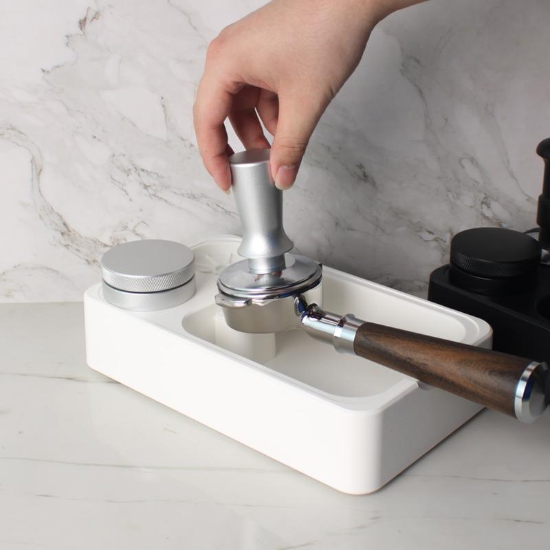 家用多功能压粉咖啡粉器敲渣桶压粉器布底座咖啡机器座具收425纳