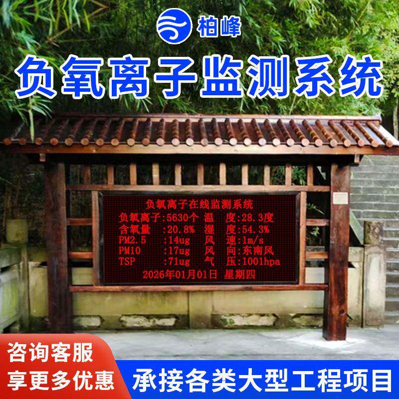 景区森林湿地公园负氧离子自动监测设备城市社区生态环境监测站