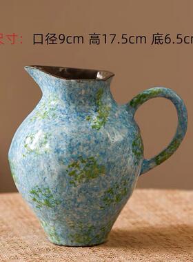 景德镇复古陶瓷花瓶手工手绘插花花器客厅摆件绿植水培H0630Y13
