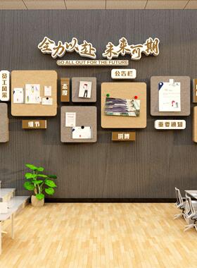 毛毡贴办公室墙面装饰打造网红企业文化氛围布置照片展示板荣誉司