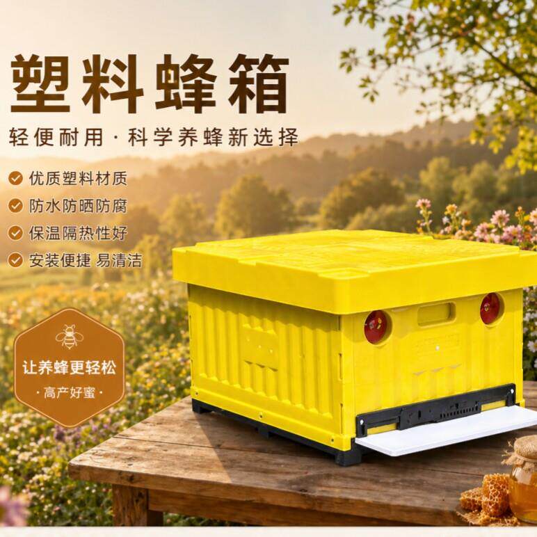 蜂荣懒人养蜂专用塑料蜂箱中蜂蜜蜂蜂具全套养殖组装简单土蜂蜂箱