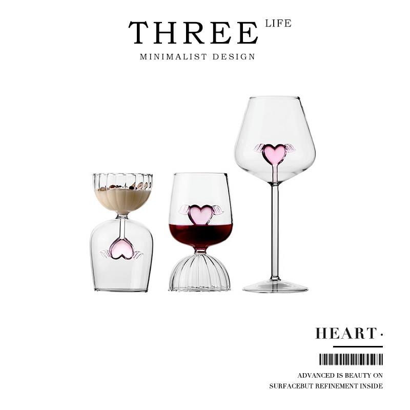 Tlife·Heart·酒具红酒杯套装玻璃高脚杯家用高级感礼物 | 爱心
