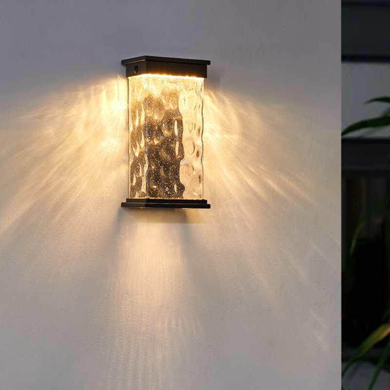 太阳能户外灯家用别墅大门口走廊过道墙壁装饰灯室外感应防水壁灯