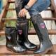 雨靴工地特高筒水鞋 防水鞋 加绒保暖 男防滑骑手专用牛筋底胶鞋 雨鞋
