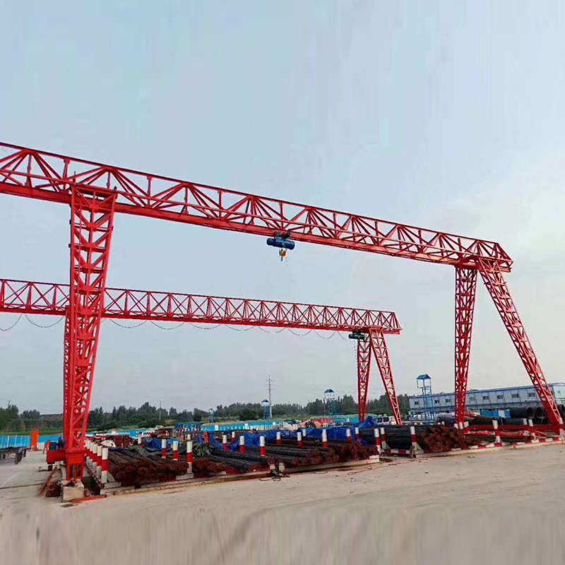 码头货物装卸搬运门式起重机16t门式起重机行吊32吨水泥厂龙门吊
