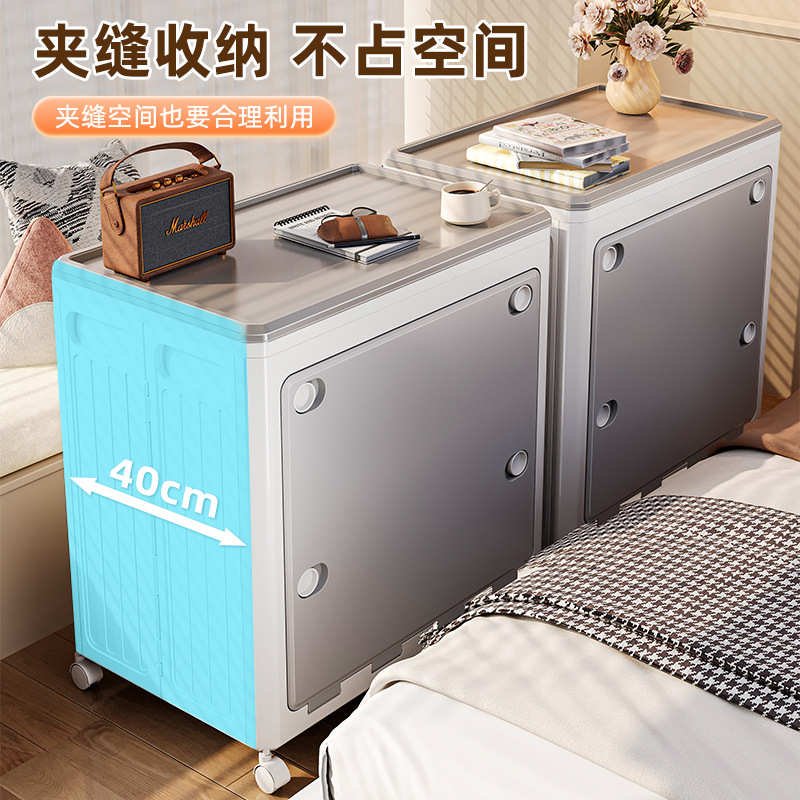 衣服家用箱双开门超大带被子收纳大容量衣物储物柜箱子翻盖轮整理