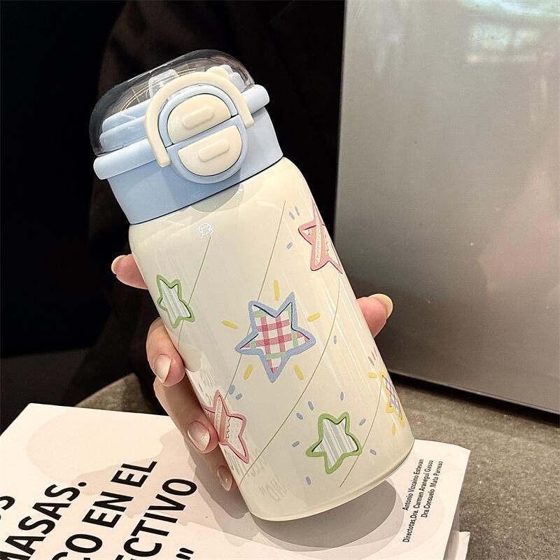 塑料杯耐高温可爱星星女生保温杯
