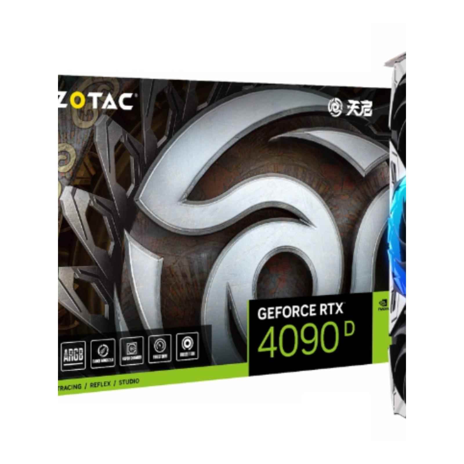 索泰ZOTAC RTX4090D 天启显卡 24GB/GDDR6X/N卡/台式机/电竞游戏 大家电 电视机架 原图主图