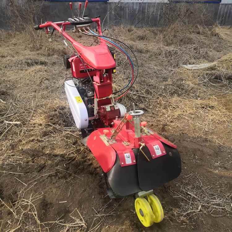 自走式田园管理机多功开能手VXP扶地机 大葱 耕沟培土机