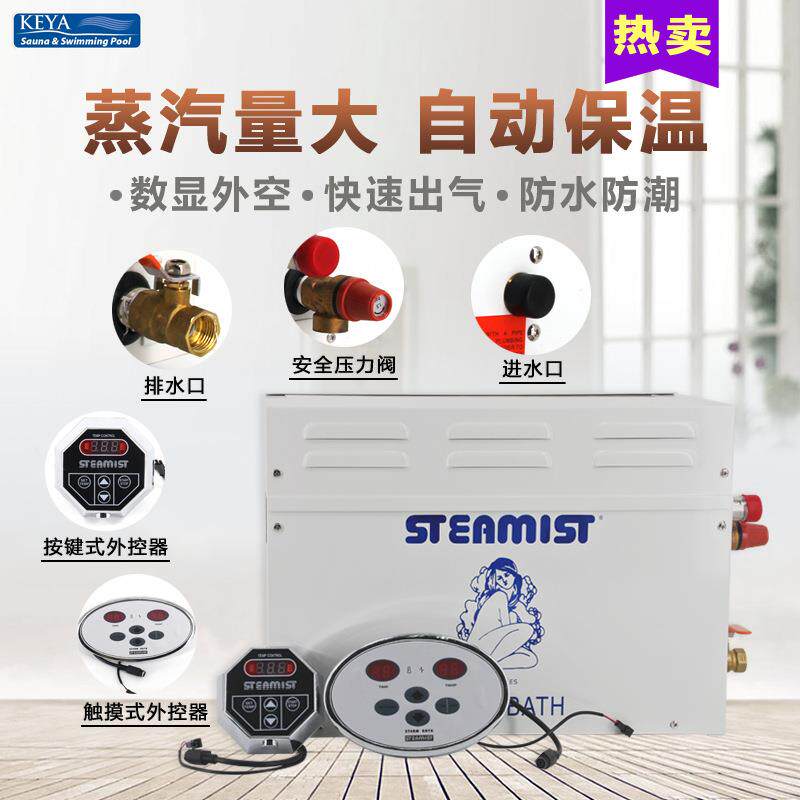桑拿蒸汽机湿蒸电加热设备家用商用桑拿湿蒸蒸汽机蒸汽发生器汗蒸