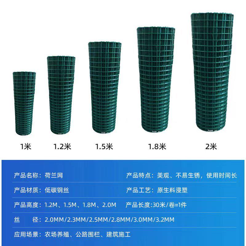 硬塑6厘米孔铁丝围栏家用围栏户外圈地果园隔离栅栏包塑铁丝网