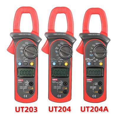 优利德UT203钳型表UT204/UT204A自动量程600A交直流数字钳形表