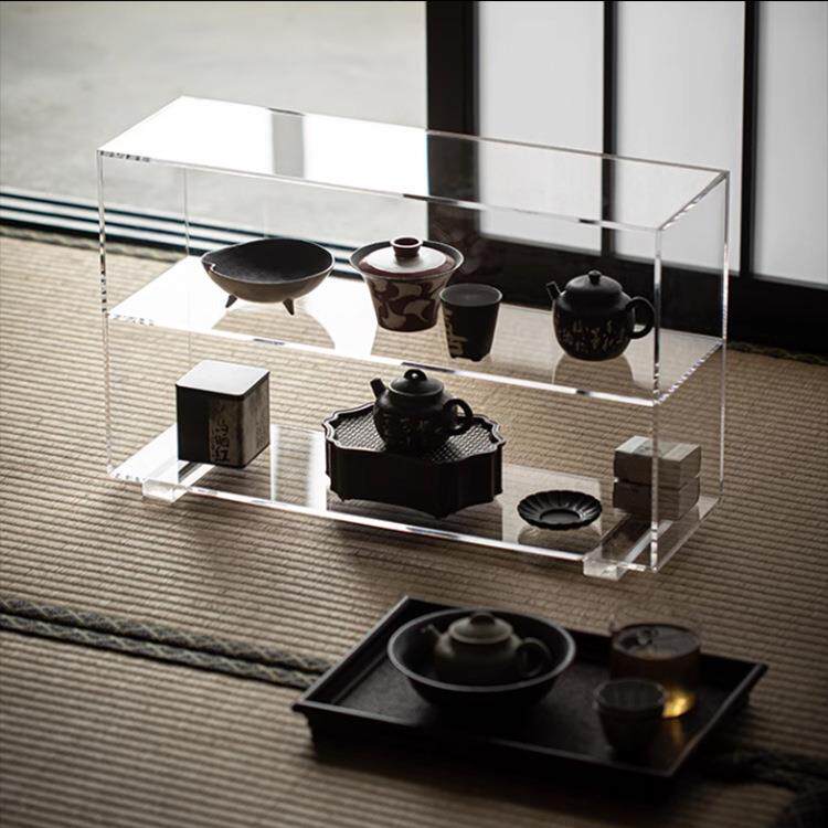 亚克力茶具置物架家用透明茶具收纳架茶杯茶壶电子数码产品展示架