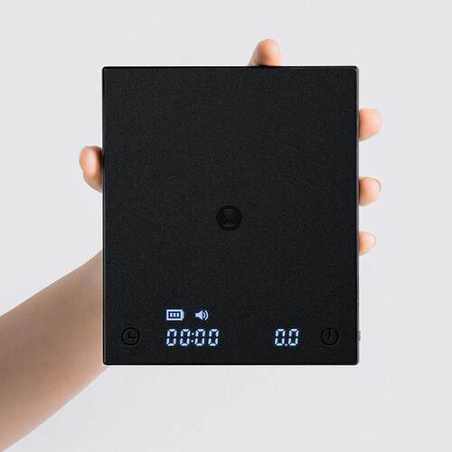 新款泰摩黑镜BASIC2咖啡电子秤意式手冲咖啡秤家用咖啡豆称重计时