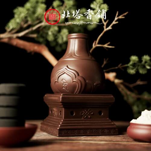 北塔香铺精品陶瓷烧香供炉室内烟供炉薰香炉家用摆件