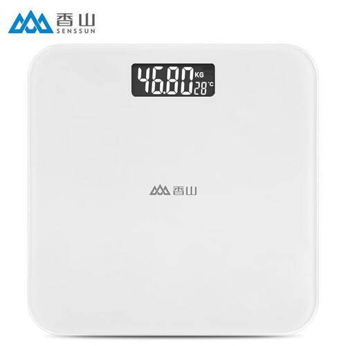 香山体重计电子秤人体家用精准称重体重计高精度体重计健康减肥秤