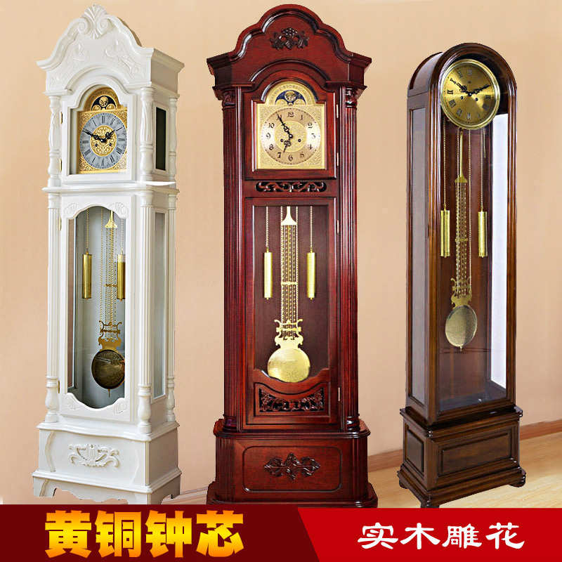 北极星机芯落地钟客厅大钟实木中式复古座钟立式大气机械欧式立钟