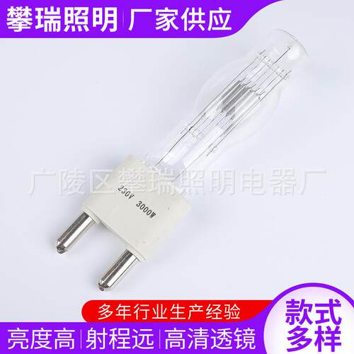 厂家供应聚光灯泡 影视灯泡船用灯泡 G38 230V3000W