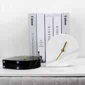 现式 面软饰品摆放台 代简约大用理石座钟摆件家客厅卧BJ022室桌装