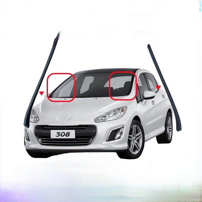 适配标志 标致308 408前挡风玻璃外压条前档装饰密封条前挡外压条