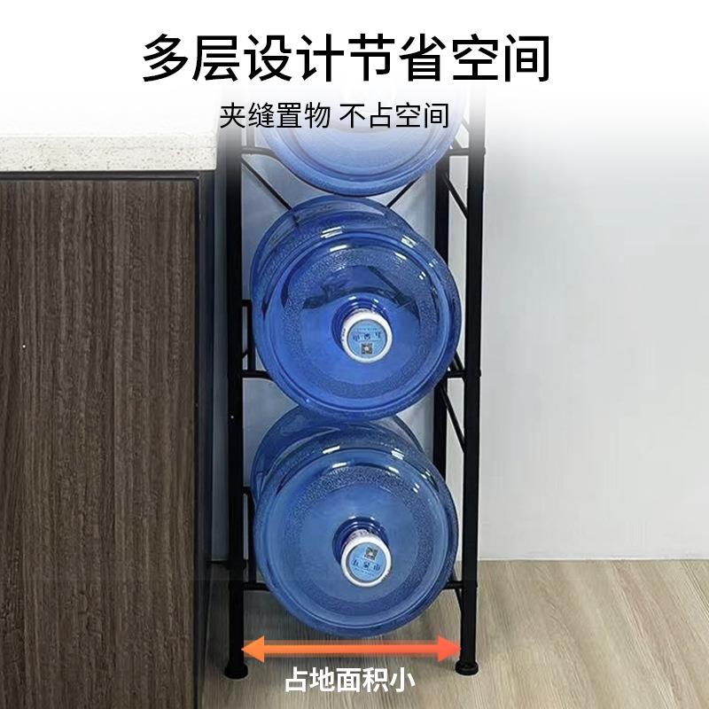单排AAM双纯净水水桶收纳架置物排桶带木架板36桶
