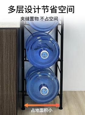 单排AAM双纯净水水桶收纳架置物排桶带木架板36桶