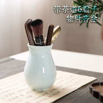 景德镇茶具套装家用2025新款轻奢青色功夫茶杯陶瓷泡茶壶高档礼盒