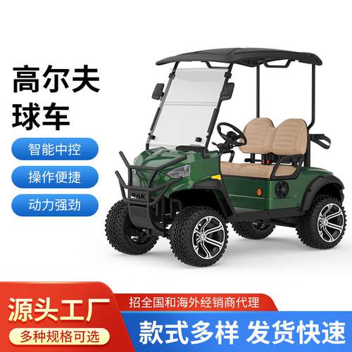 电动高尔夫球车两座观光电车旅游售楼处厂区物业酒店接待摆渡电车
