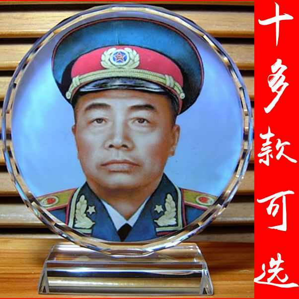 彭德怀摆设纪念品模型八一礼品工艺品收藏品礼物十大元帅水晶摆件