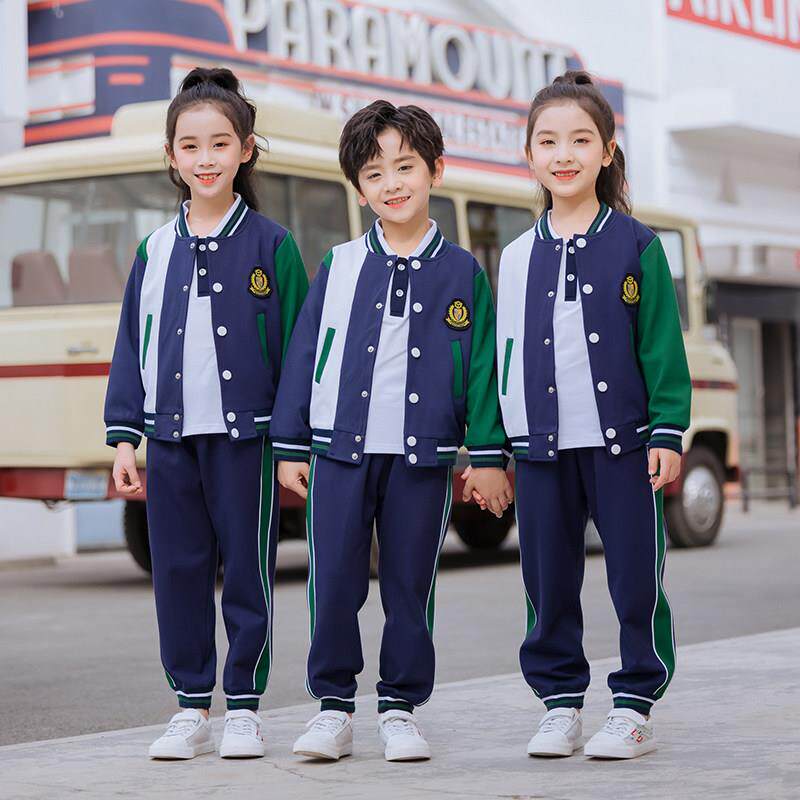 校服三件套中小学生夏季幼儿园园服61儿 童节运动会班服春秋套装